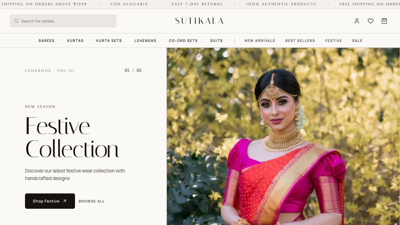 Sutikala live site preview