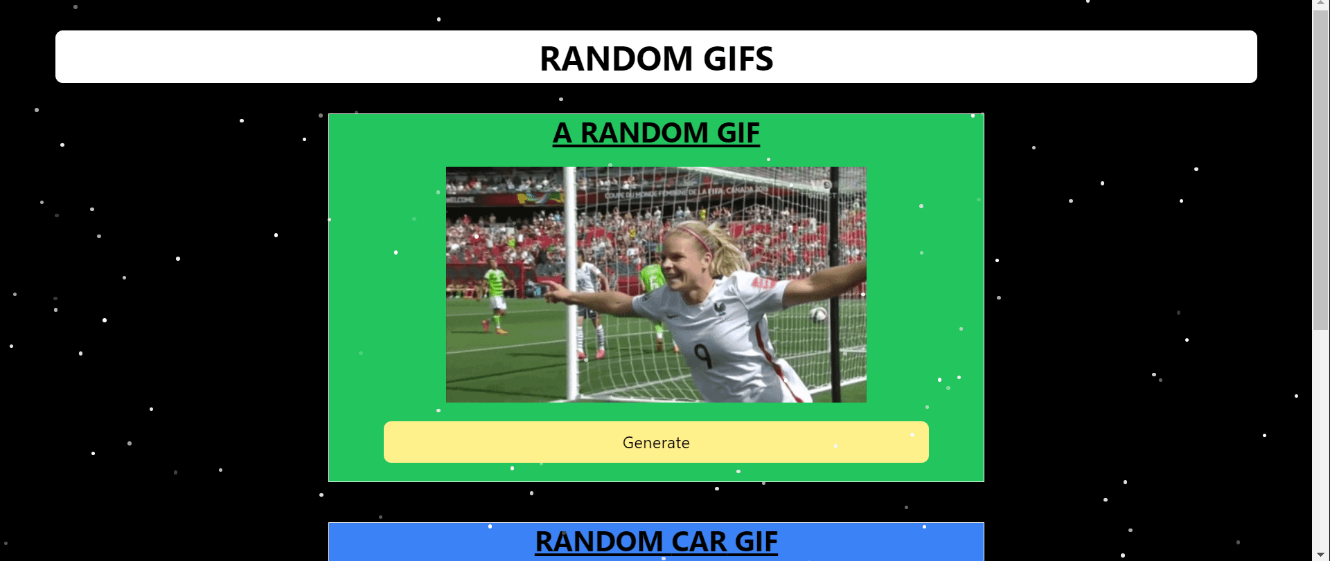 Gif-Gen live site preview